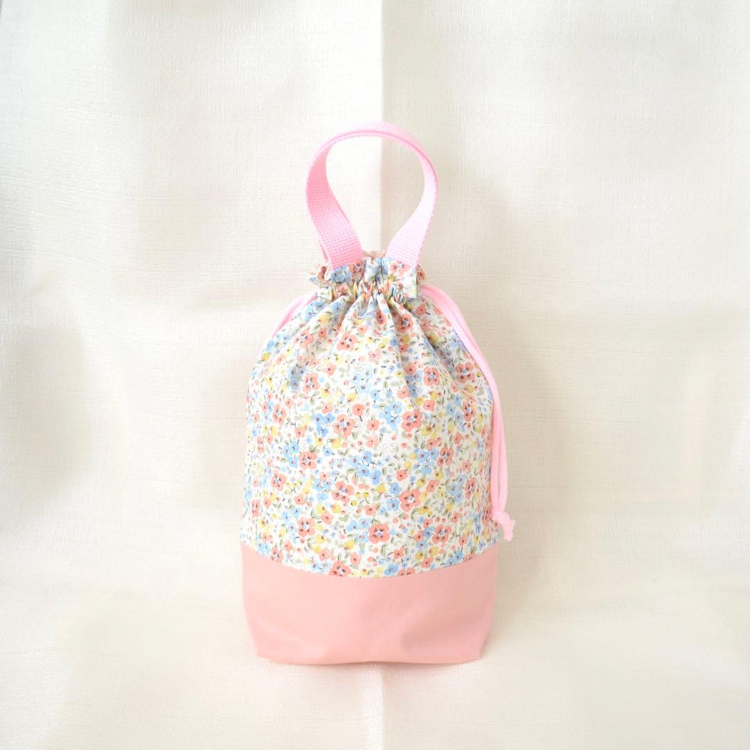 10%OFFのセール中!入園入学準備3点セット　小花柄　ピンク