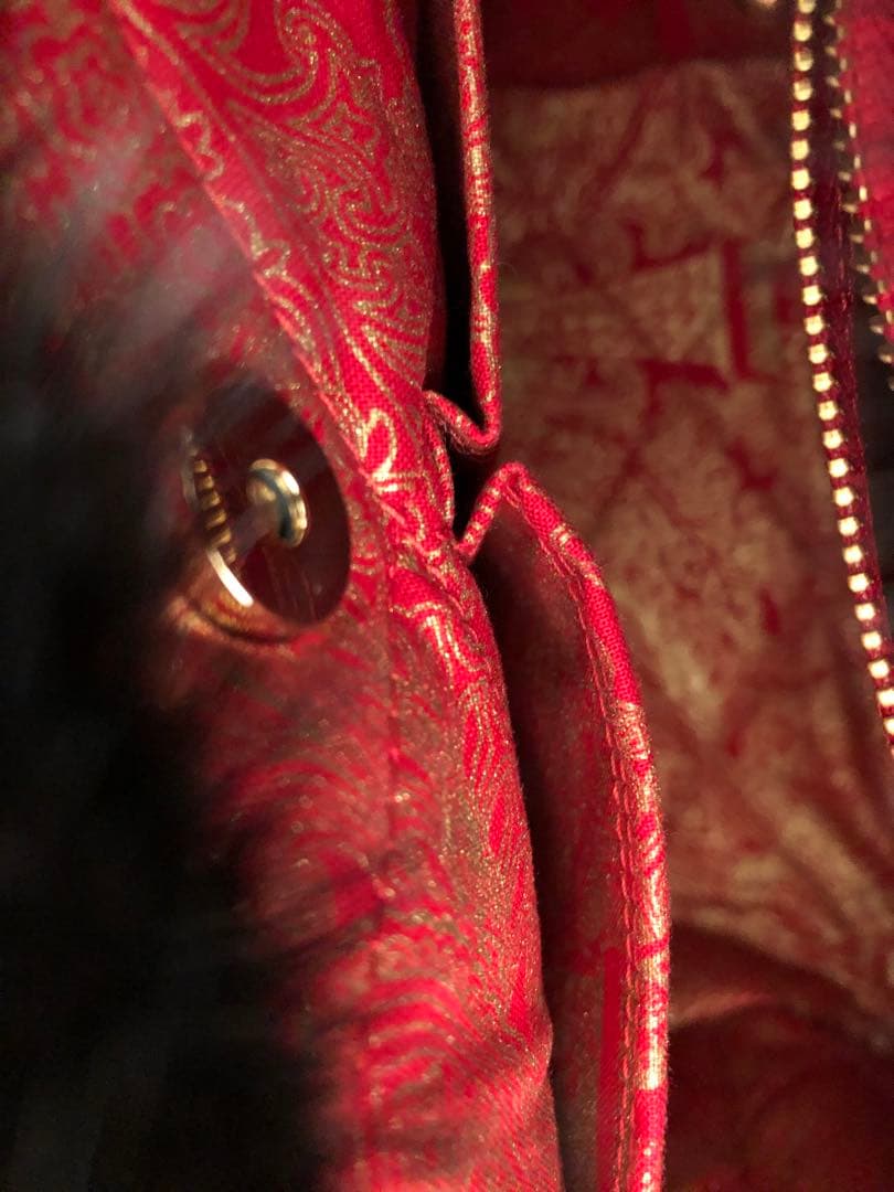 Aハンドメイド　ミンクバッグ　 未使用コートのリメイク品　上質の素敵な品です。