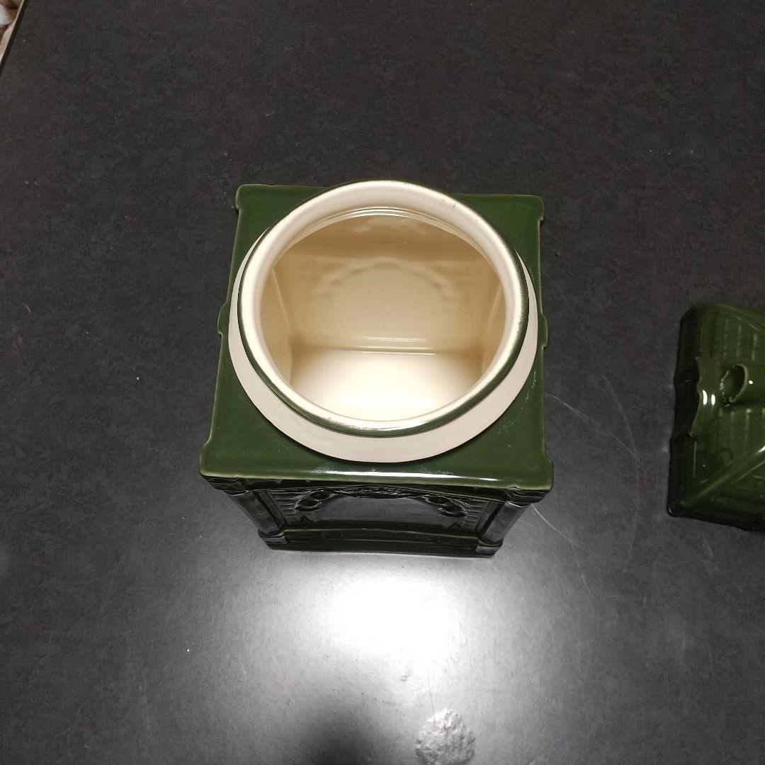 Harrods ダークグリーン 保存容器