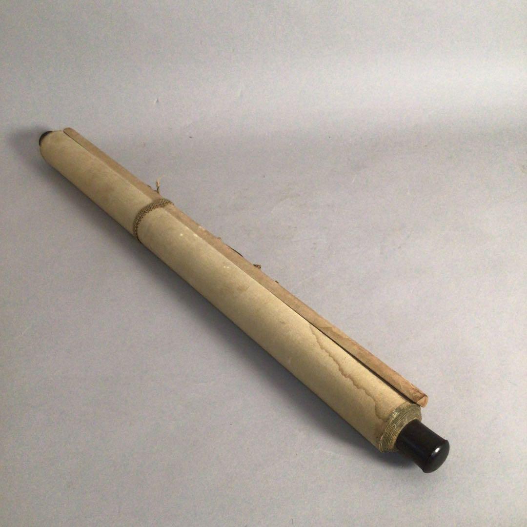 No3972掛軸　上田丹厓　山水画賛　肉筆絹本　文人画　中国画　古美術　送料無料