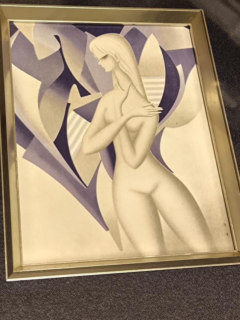 東郷青児3000部限定陶画『静かなるノラ』