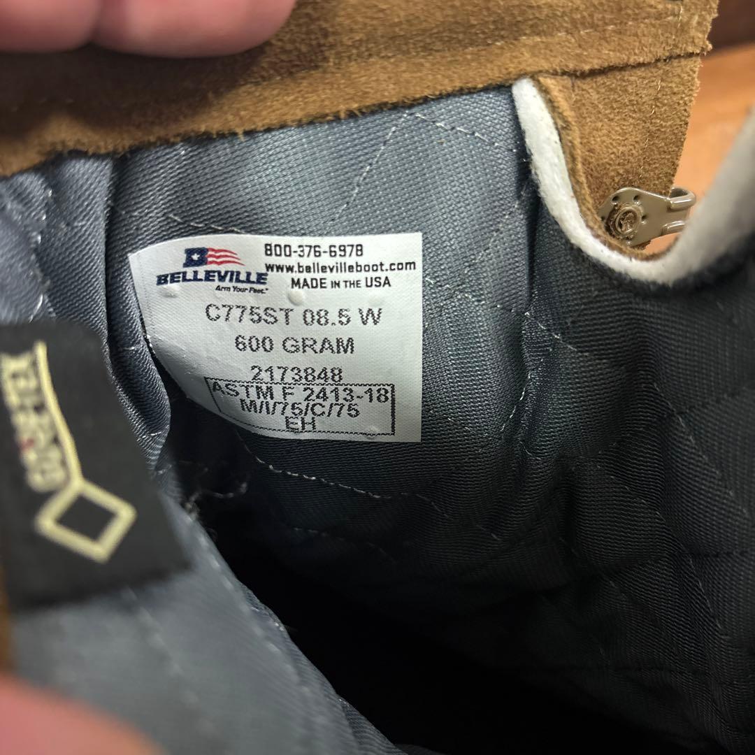 未使用品　米軍　BELLEVILLE GORE−TEX US8.5W26.5 ①