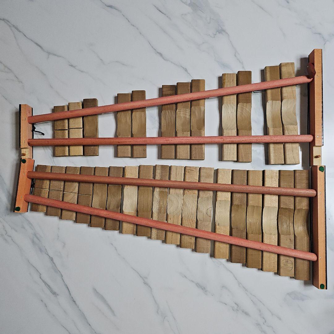 【廃盤品 希少】ヤマハ YAMAHA 卓上木琴 30音 マレット付き 木琴