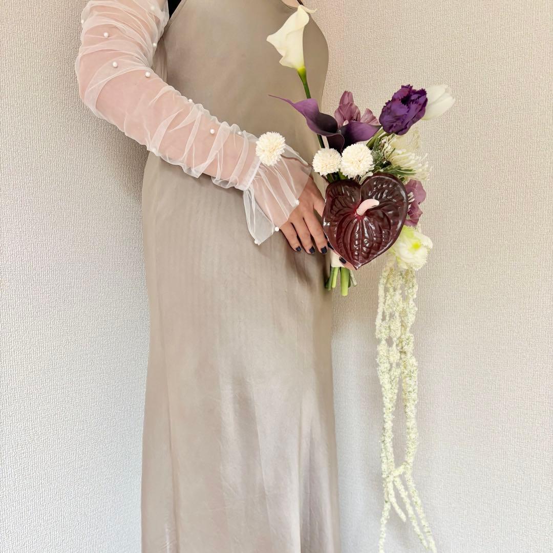 ブートニアセット　ウェディングブーケ　アーティフィシャルフラワー　結婚式　韓国風