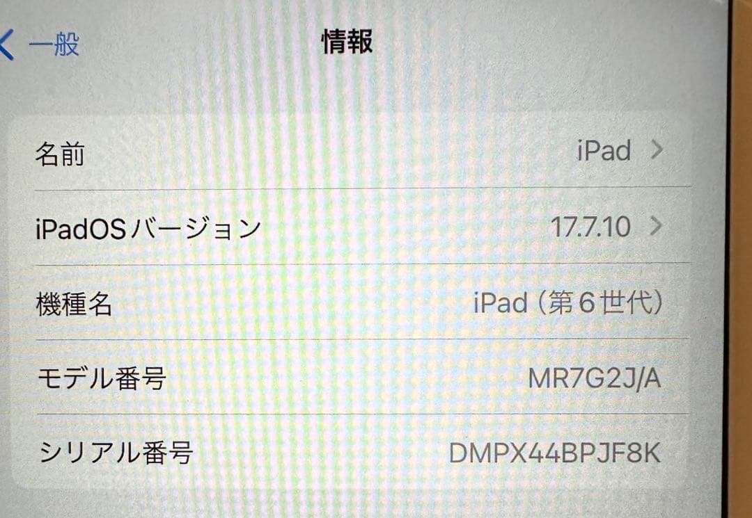 Apple iPad 第６世代　32GB シルバー　本体