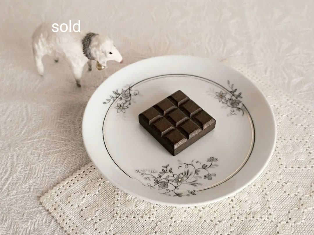 * old arabia ❀ モノトーンと金彩の 15.5 plate SET