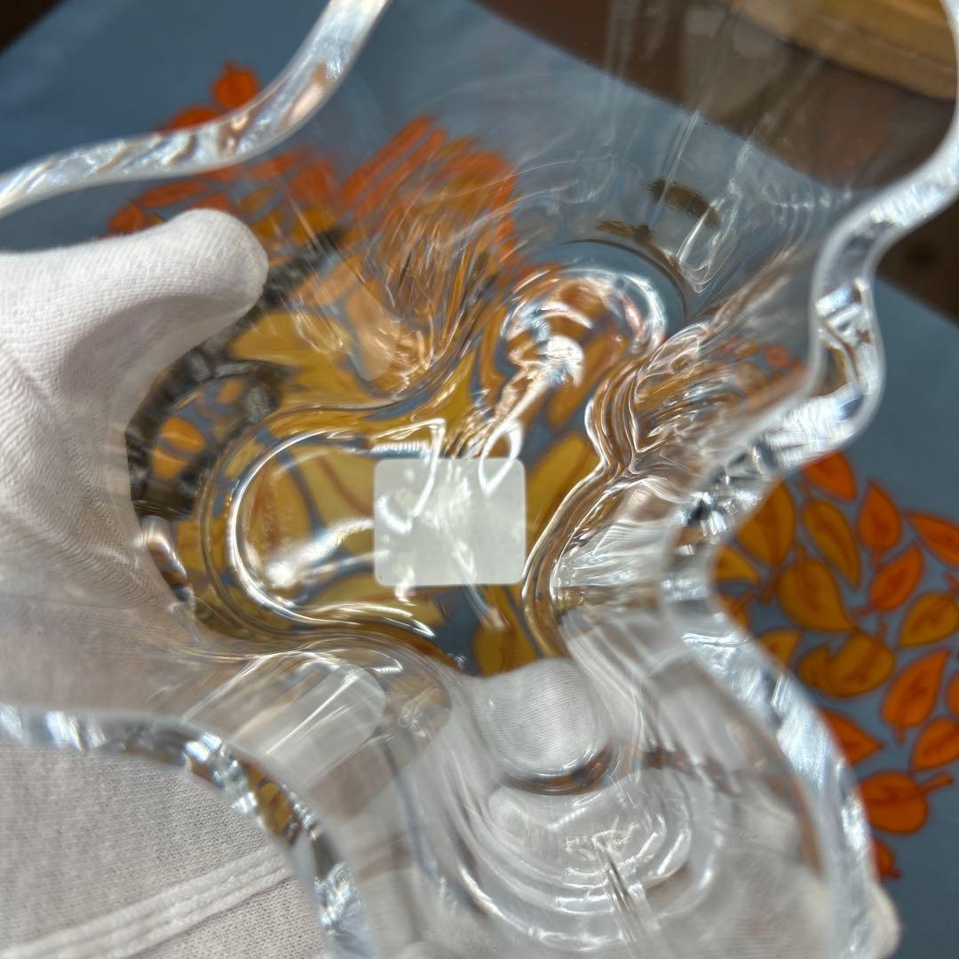 イッタラ　アルヴァ・アアルト　クリア　95ミリ フラワーベース　美品