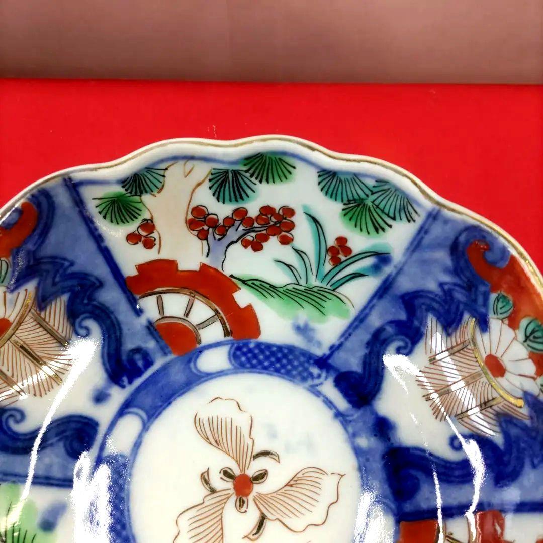 有田焼　伊万里焼　古伊万里　金彩　色絵　なます皿　小皿　小鉢　6寸皿5客セット①