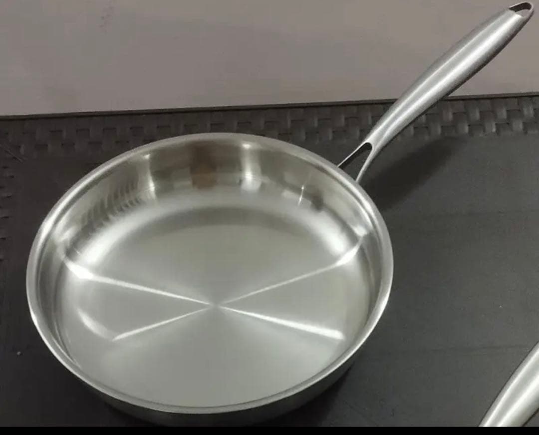 ステンレススチール28cm フライパン未塗装