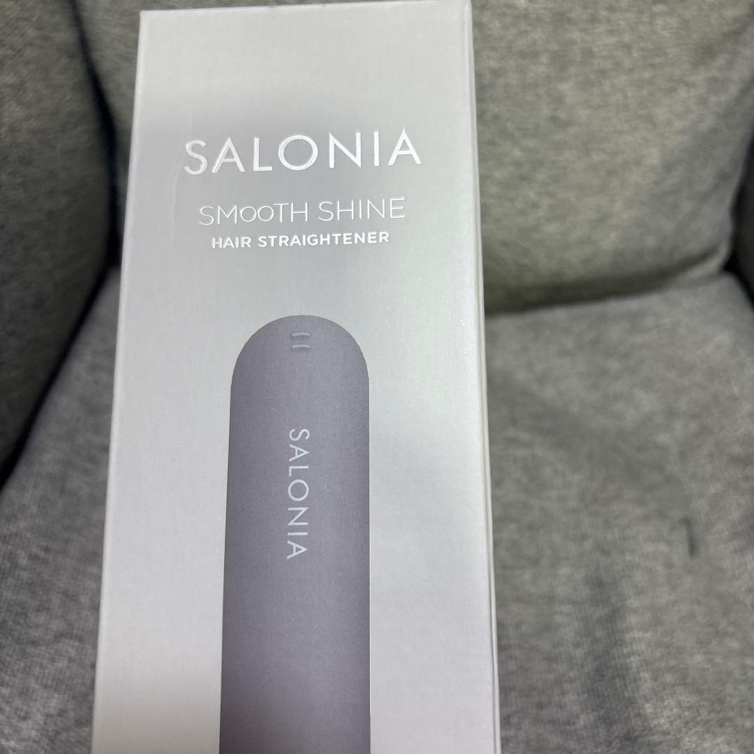 未開封新品SALONIA SMOOTH SHINEストレートヘアアイロン グレー