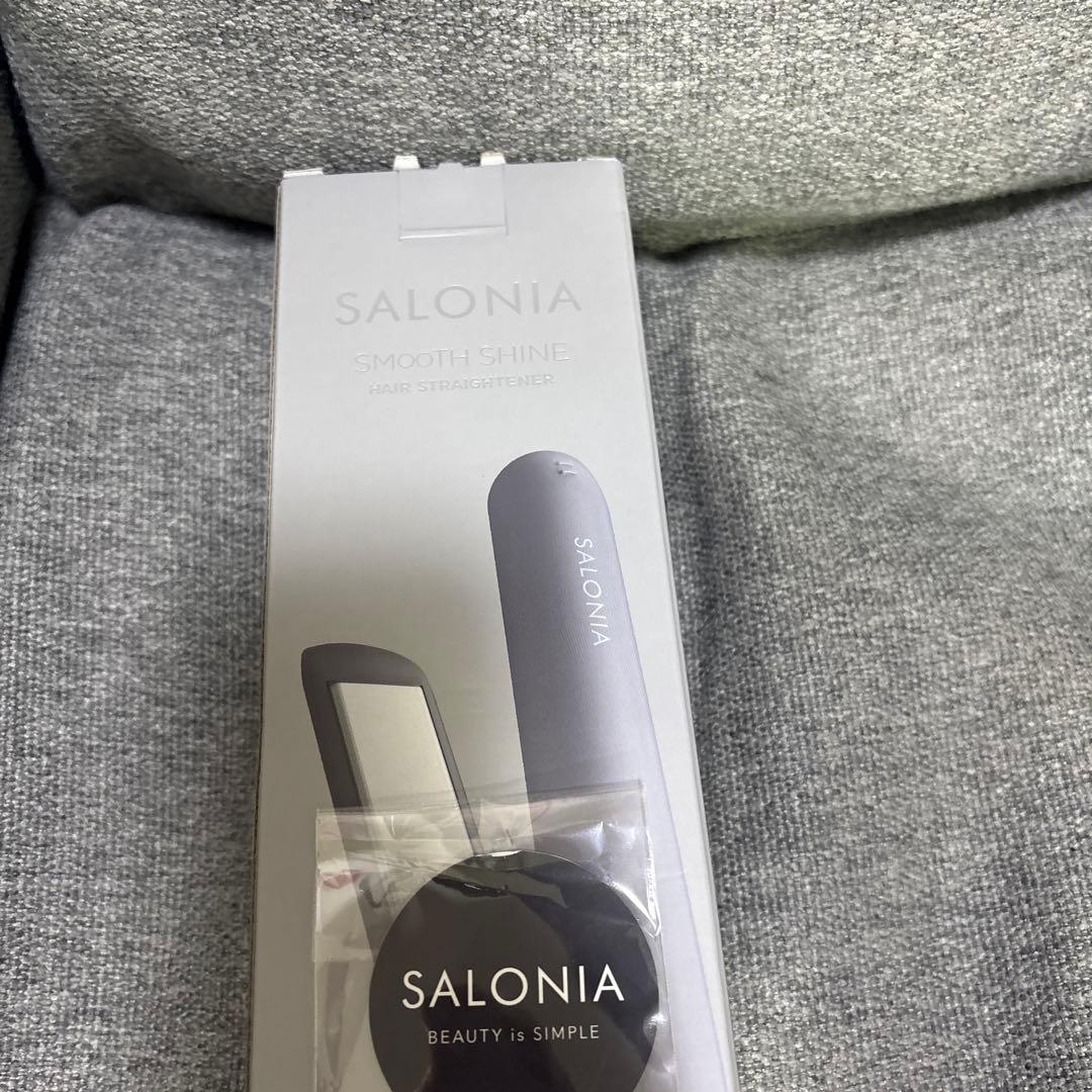 未開封新品SALONIA SMOOTH SHINEストレートヘアアイロン グレー