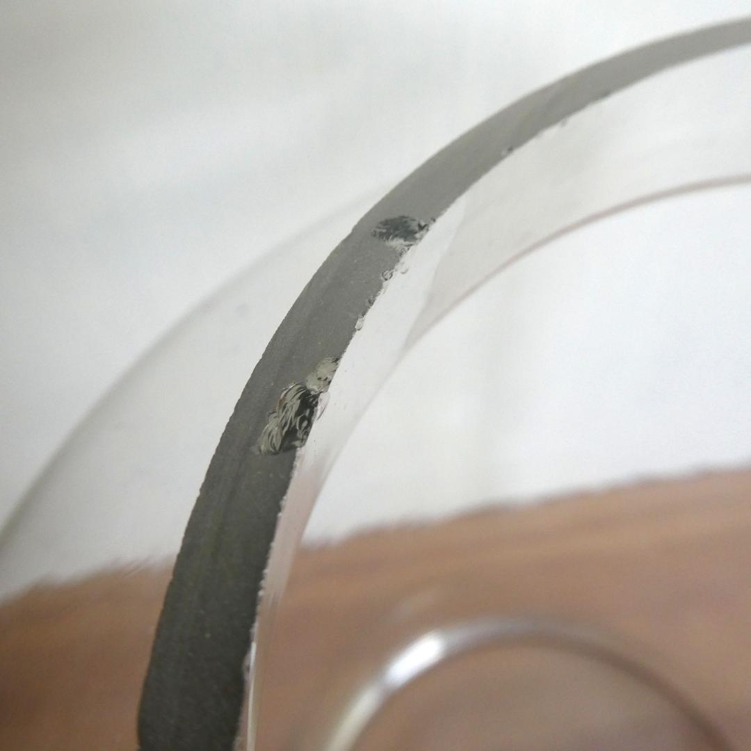 ガラス瓶　骨董　駄菓子屋　赤いアルミ製蓋付き　大きめ　高さ約33.5cm