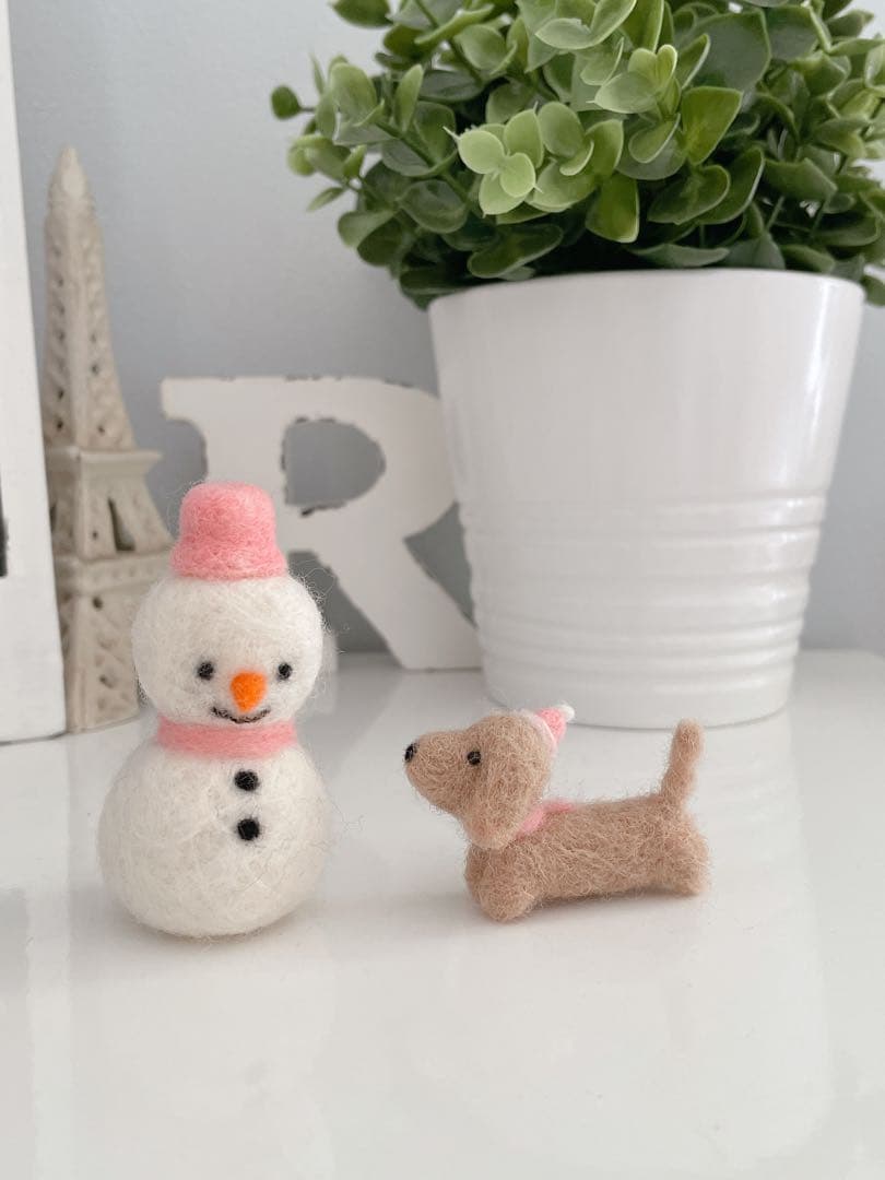 ☆オーダー用☆羊毛フェルト　ミニチュアダックスフンド　ハンドメイド