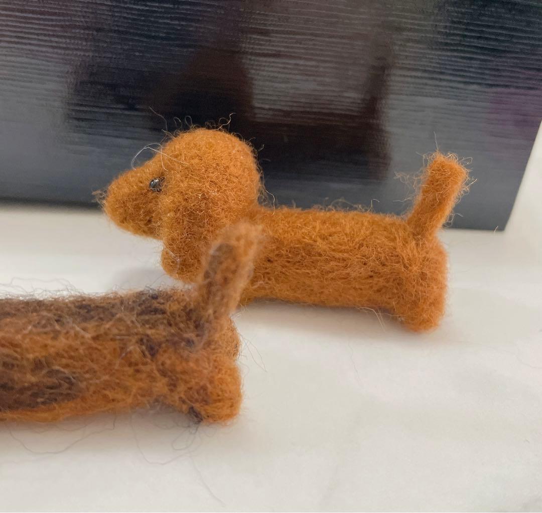 ☆オーダー用☆羊毛フェルト　ミニチュアダックスフンド　ハンドメイド
