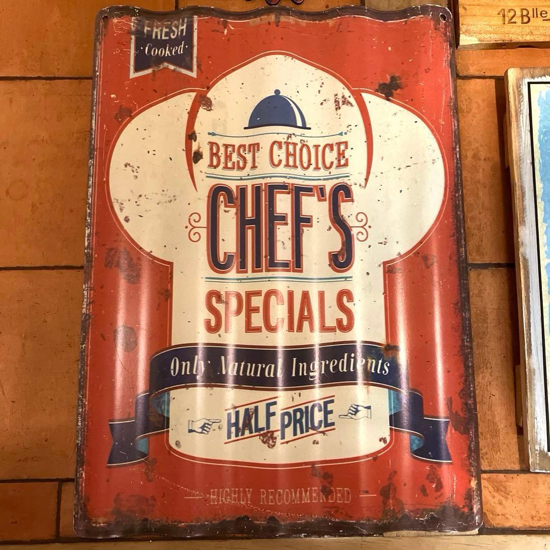 ✨ブリキ看板　サインボード　ウォールボード　ケースパネル　インテリア雑貨　3点！