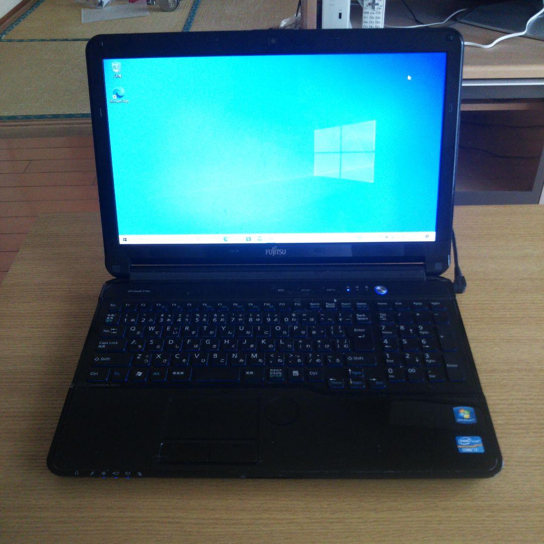 【値下】FMV ノートパソコン core i7 Windows10 AH56/H
