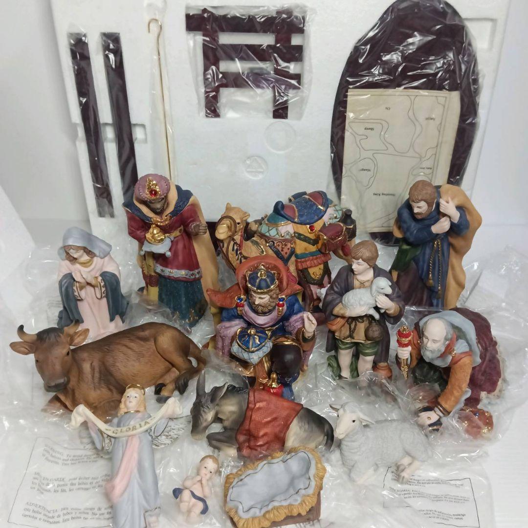 KIRKLAND NATIVITY 13ピース キリスト降誕セット ハンドペイン
