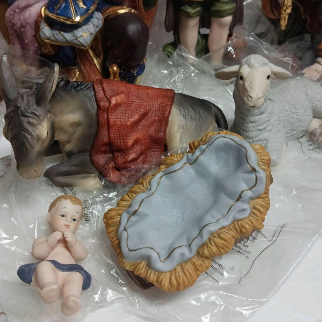 KIRKLAND NATIVITY 13ピース キリスト降誕セット ハンドペイン