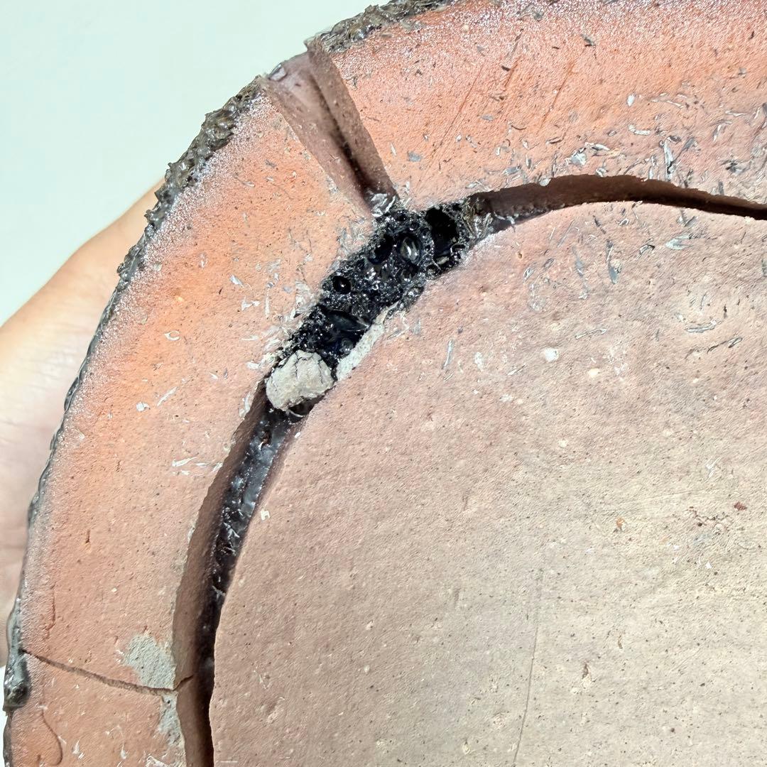 【名門】信楽焼 五代 上田直方 壺 矢印銘 滋賀県無形文化財 自然釉 ビードロ