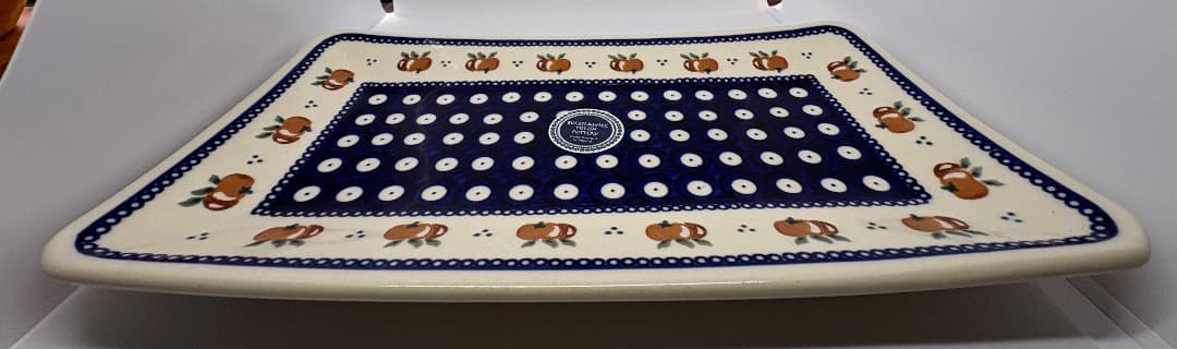 ポーリッシュポタリー 陶器製 長皿 未使用品