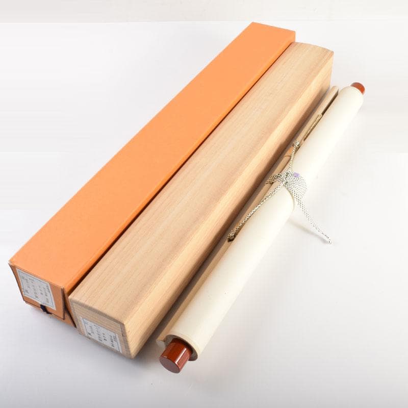 掛軸　景蜂画　翡翠の図　涼風　前大徳　福本積應添書　書付共箱　C　6854A