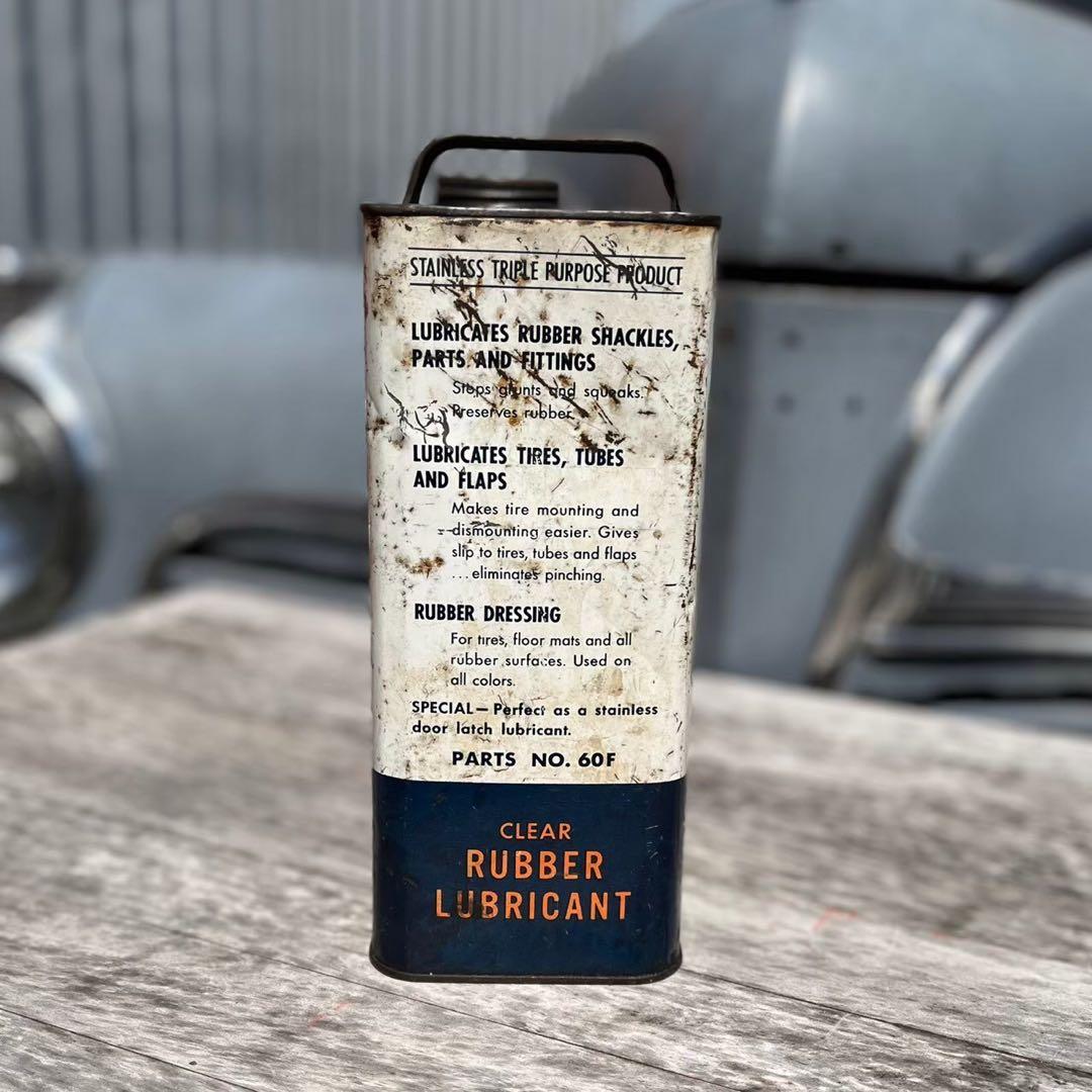置物 INDIAN HEAD CLEAR RUBBER LUBRICANT CAN