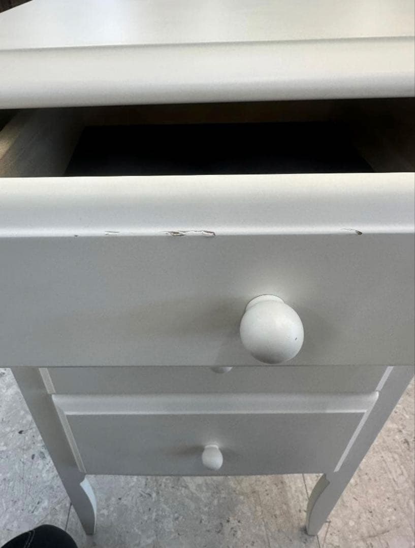 Francfranc リリオチェスト　ホワイトウッドチェスト 3段