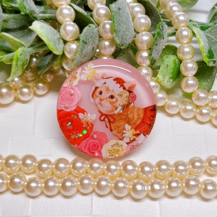 ひなた様お取置きです。SALE❣️レジンヘアゴム ねこNo.265