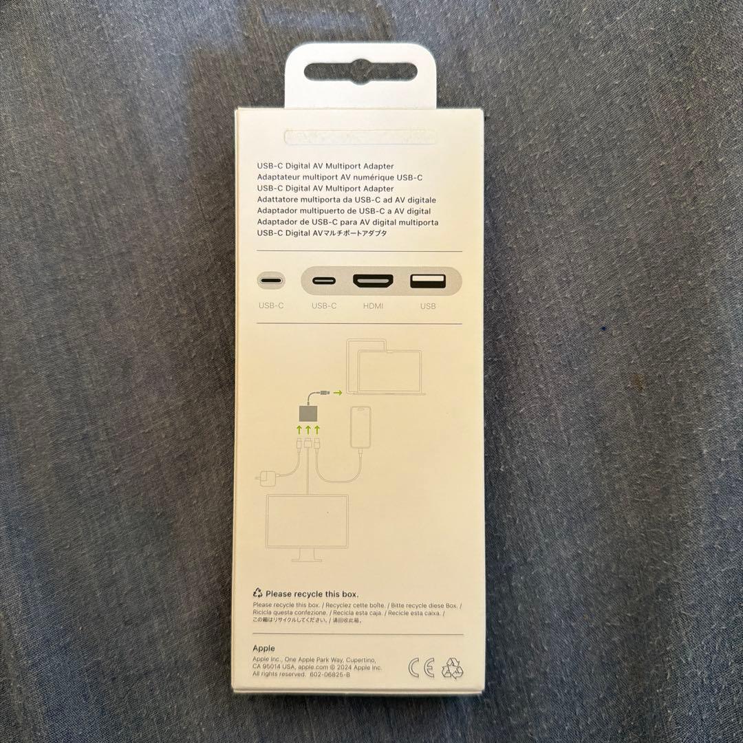 分配器・切替器 Apple USB-C to DigitalAVMultiportAdapter
