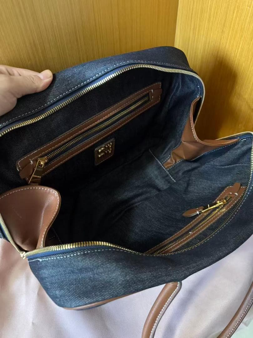 美品 デニム ハンドバッグ トートバッグ