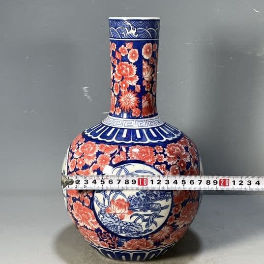 清乾隆琺瑯彩花鳥図紋天球瓶 景徳鎮 陶磁器 装飾品 工芸品 美術品 置物
