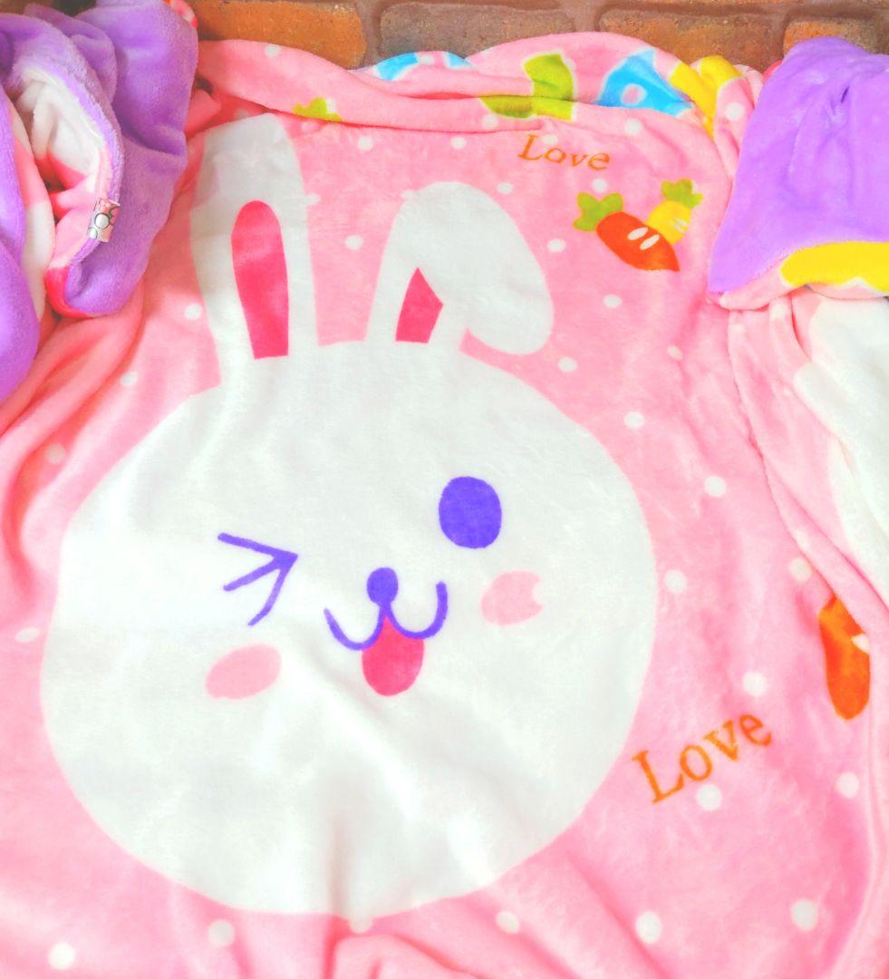 専用⭐みかん❤超トロふわ❤ダブルサイズお布団＊ボアケット♥うさぎ
