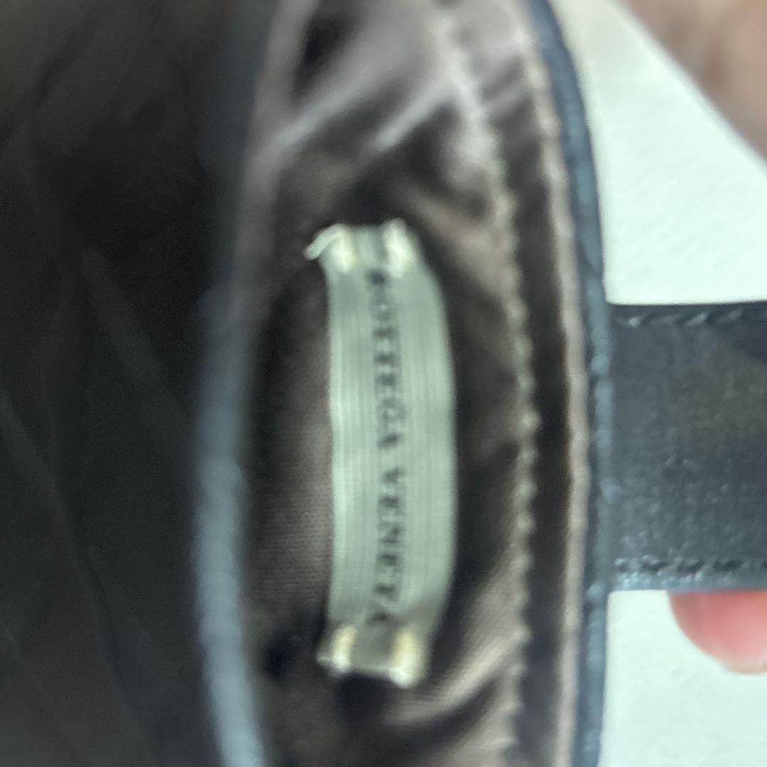 BOTTEGA VENETA ブラック レザー メガネケース