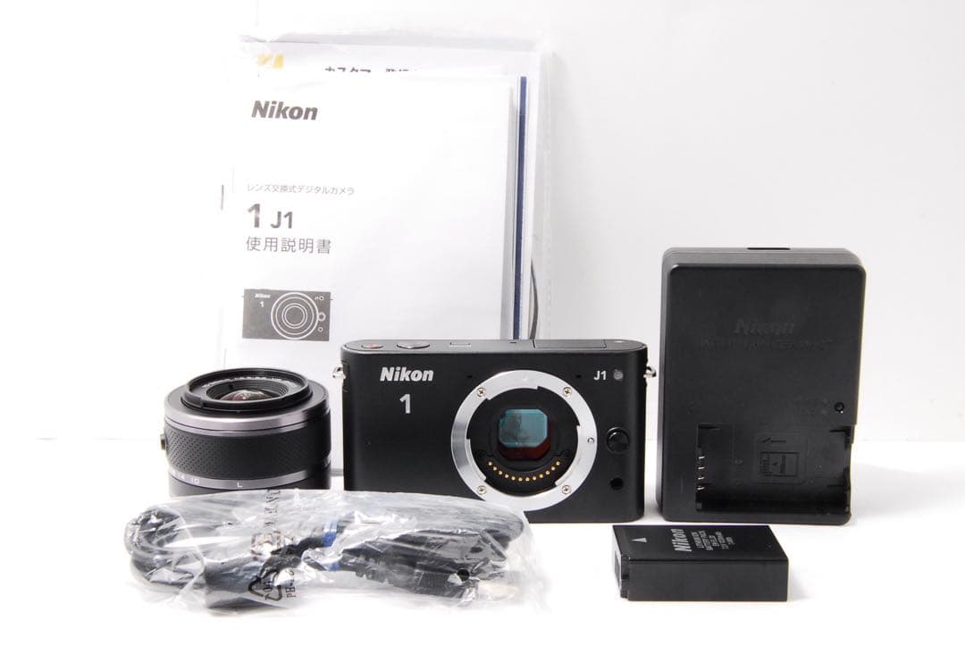 【低ショット477回】Nikon 1 J1 ブラック 元箱付き 初心者おすすめ