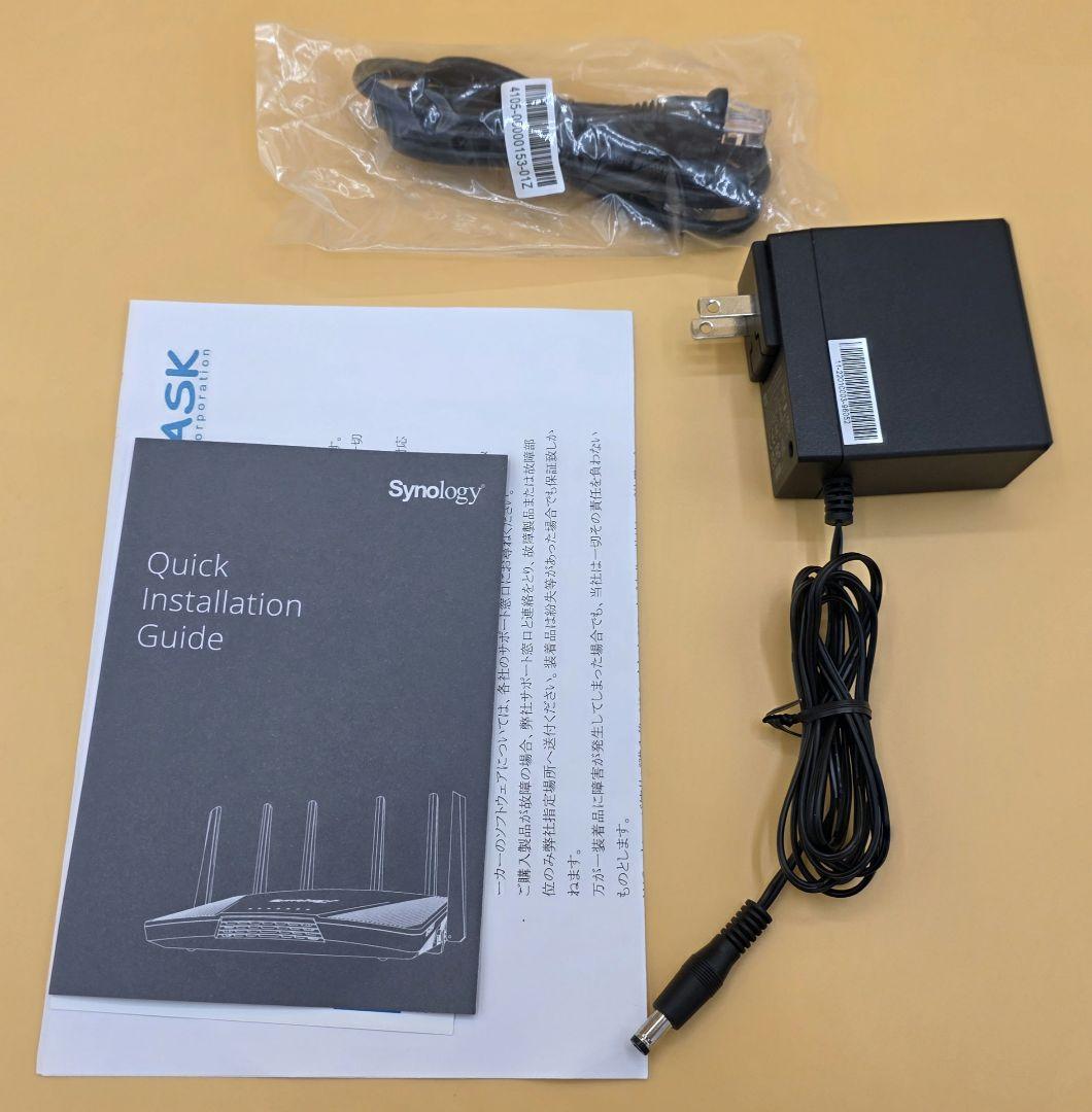 Synology RT6600ax トライバンドWi-Fi 6ルーター ①