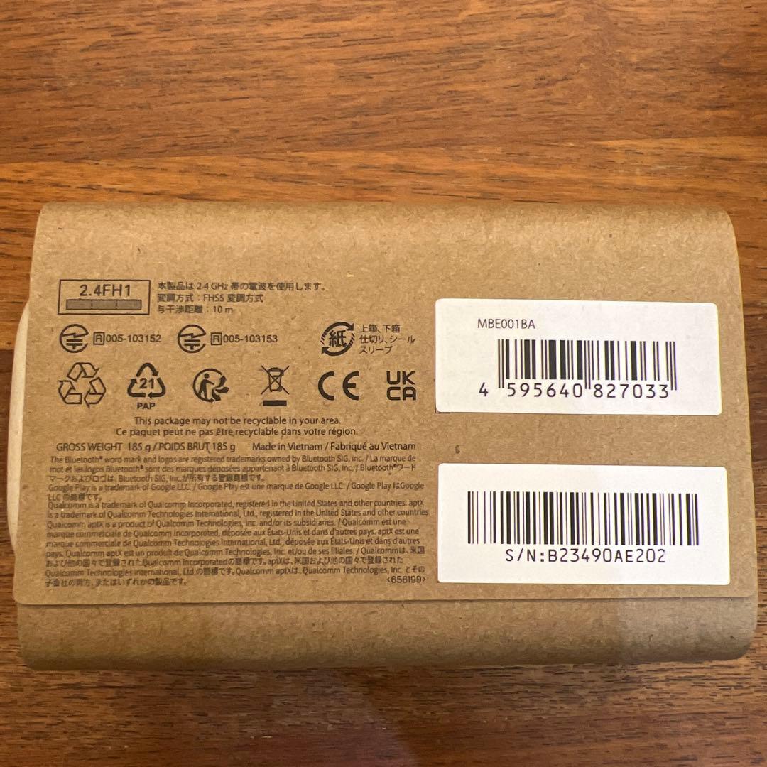 【新品・未使用】nwm 耳をふさがないワイヤレスイヤホン（ブラック）