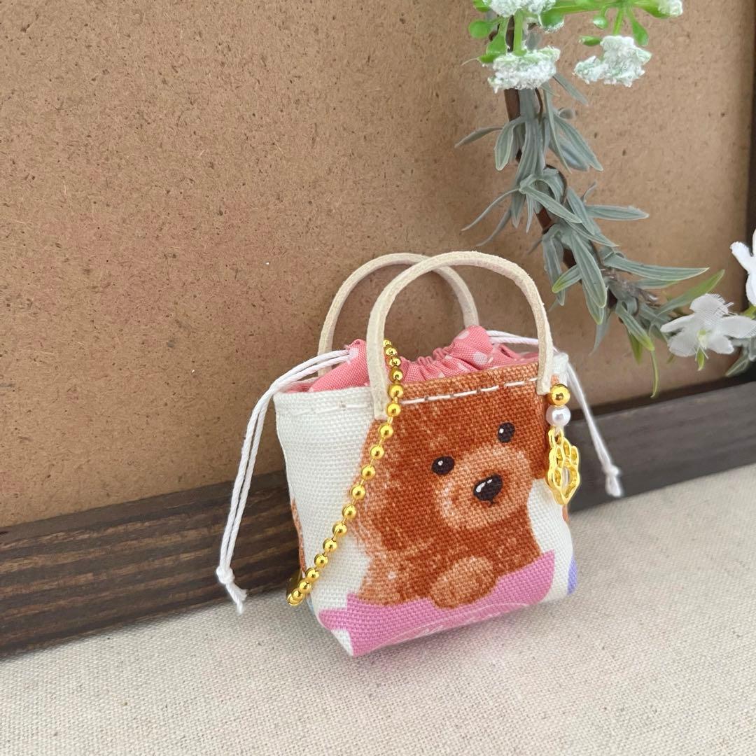 2408-12 ミニチュア巾着トートサシェ 香り袋　SOLD→ご注文承ります♡