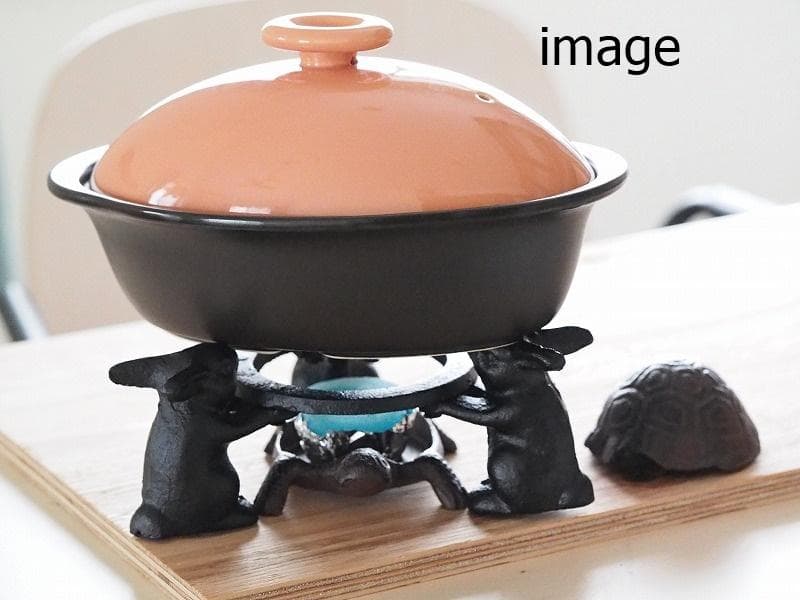 【うさぎの五徳　4個】兎 鉄製 うさぎのごとく　火鉢 アウトドア