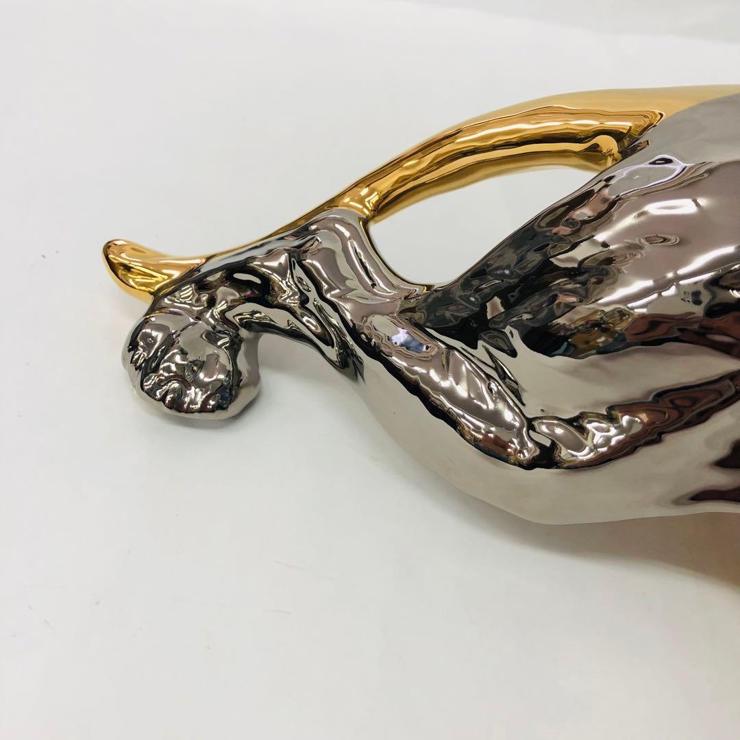 アウラ AHURA オブジェ ライオン ヨーロピアン　イタリア　金彩