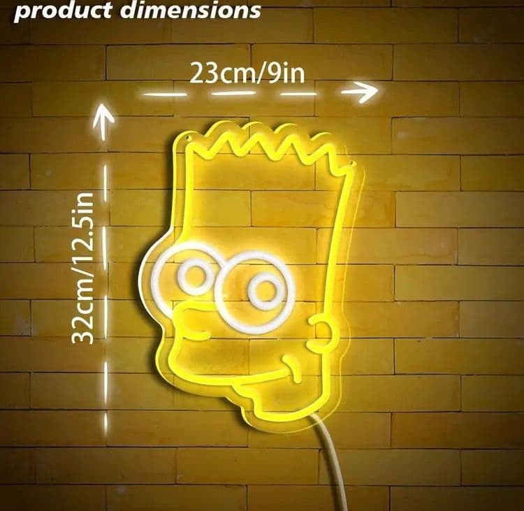 ネオンサイン シンプソンズ ネオンライト LED おしゃれ 壁掛け