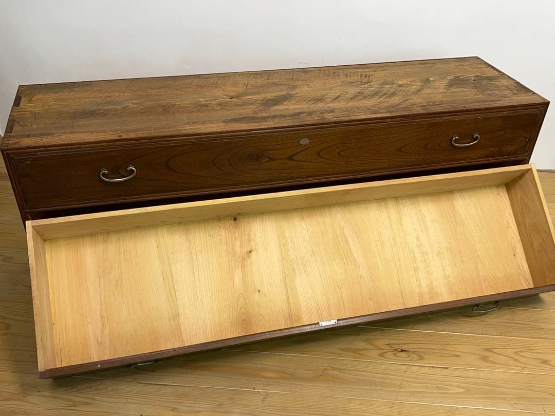 ローボード　収納棚　引き出し　M087　古道具　古家具　ビンテージ　アンティーク