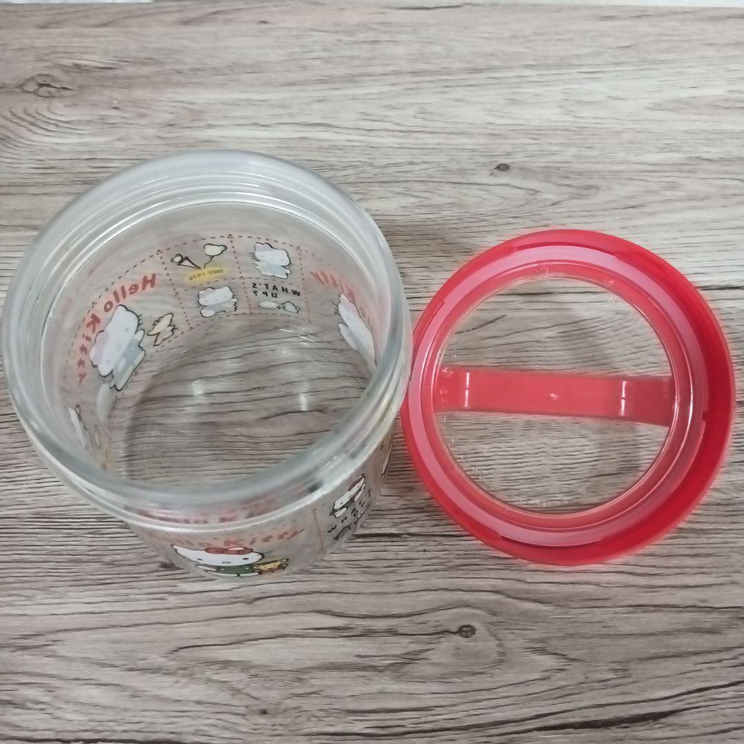 激レア　箱付き　ハローキティ　ポットS　ガラス製　保存容器　1990年