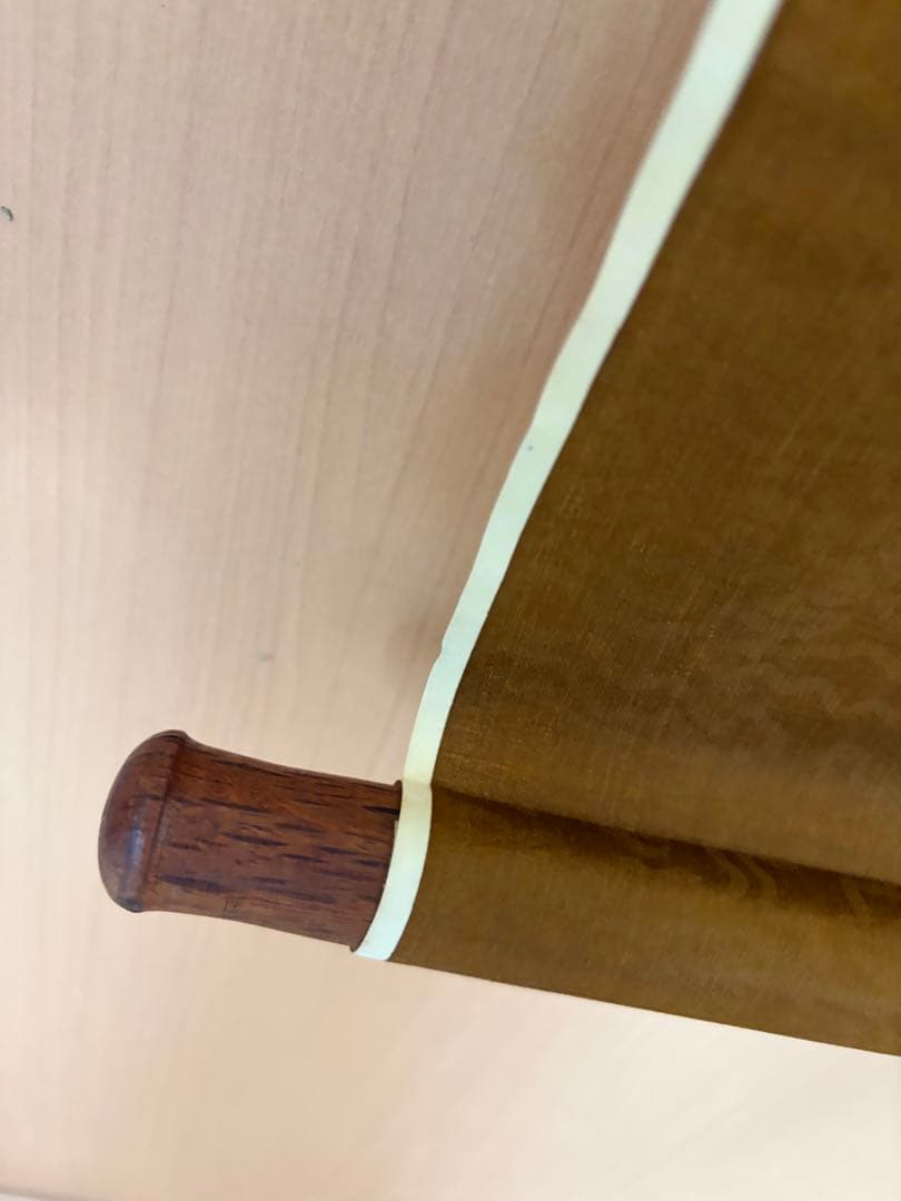 中国　【工芸】　清　惲寿平　五清図　掛け軸　骨董　古玩 165cm × 48cm