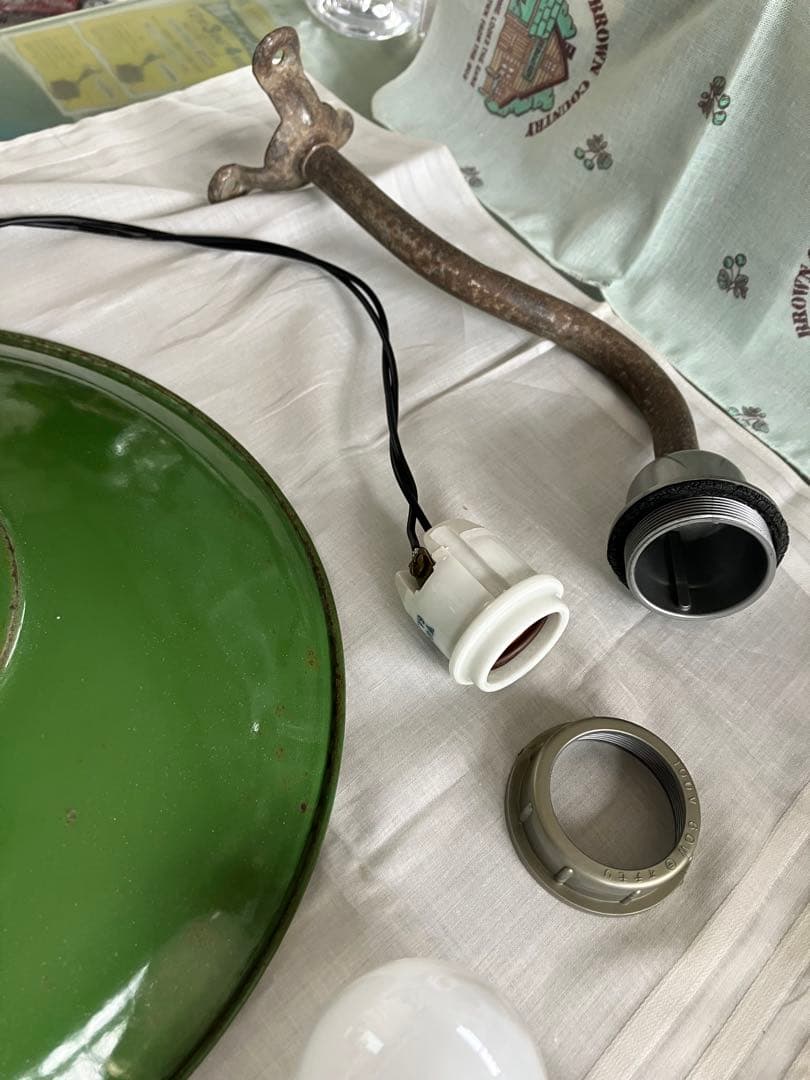街灯　電灯笠昭和時代当時物アンティーク