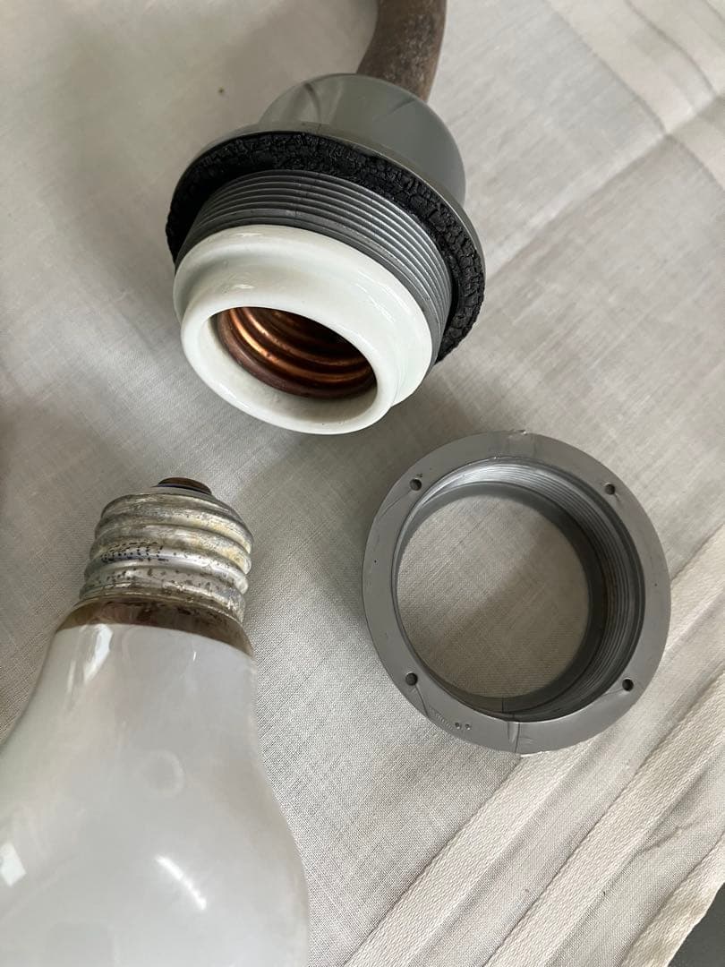 街灯　電灯笠昭和時代当時物アンティーク