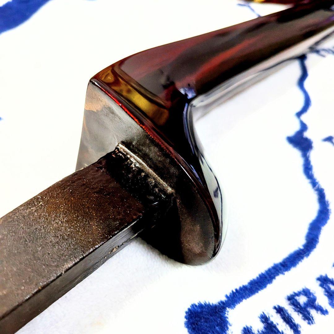 沖縄三線　本革　縞黒檀　　スンチー塗り　付属品沢山アリ