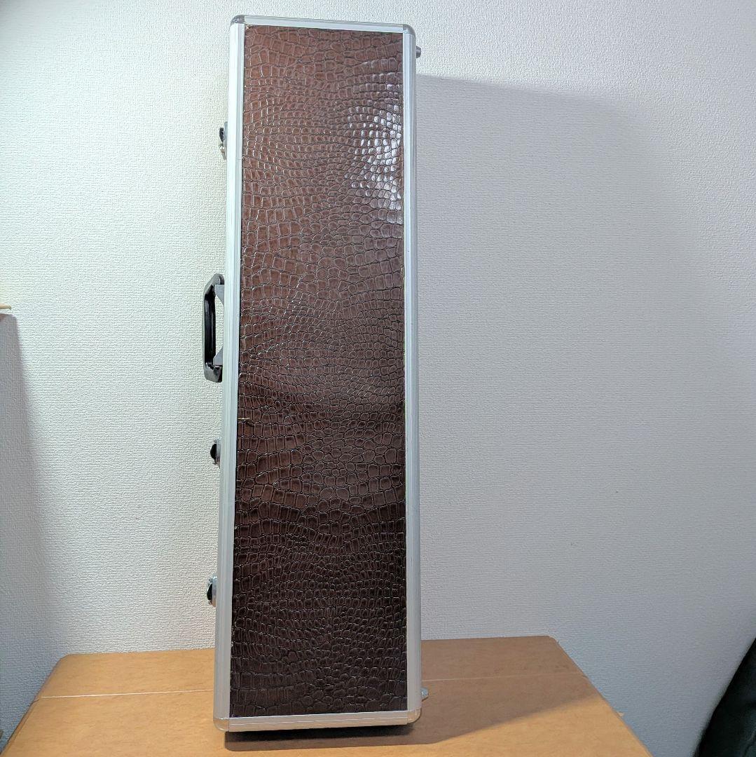 沖縄三線　本革　縞黒檀　　スンチー塗り　付属品沢山アリ