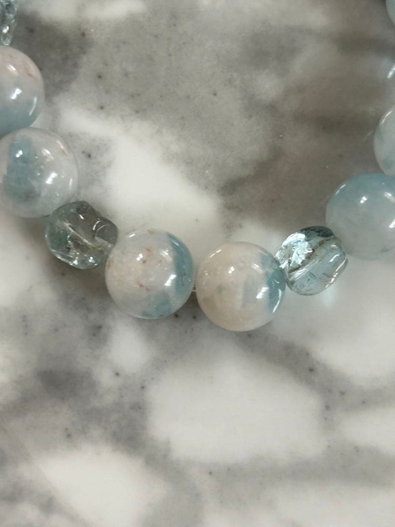 アクアマリン、アクアマリンシリカのブレスレット