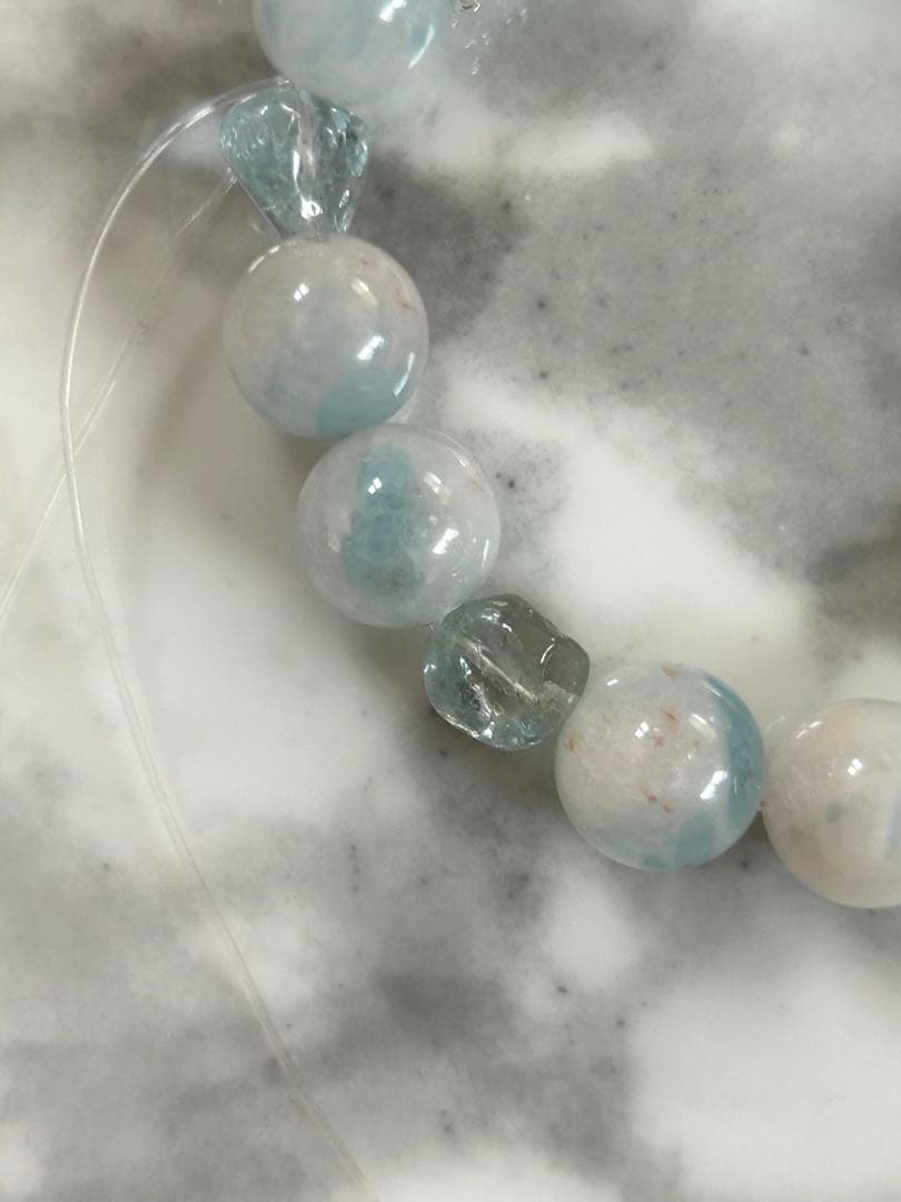 アクアマリン、アクアマリンシリカのブレスレット
