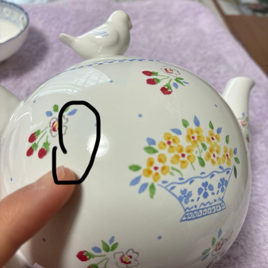 ノリタケ　オランジュリー　カップ＆ソーサー　4客　ティーポットセット　NORI